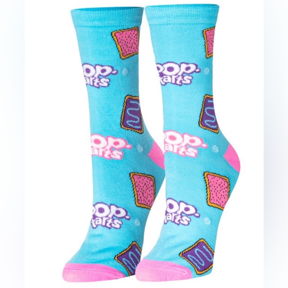 Men Socks Pop Tarts Crew One Pair Size 6-12 Blue Kellogg's NEW